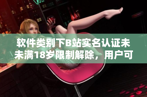 软件类别下B站实名认证未未满18岁限制解除，用户可以安全留下个人信息。