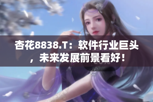 杏花8838.T：软件行业巨头，未来发展前景看好！