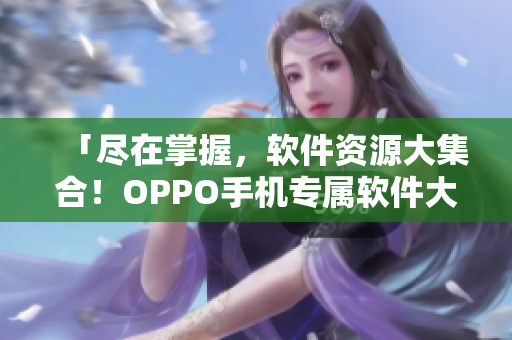 「尽在掌握，软件资源大集合！OPPO手机专属软件大全」