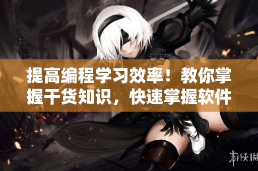 提高编程学习效率！教你掌握干货知识，快速掌握软件编写技巧和实战方法