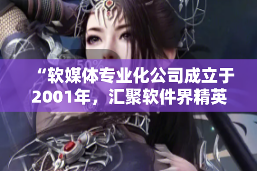 “软媒体专业化公司成立于2001年，汇聚软件界精英”