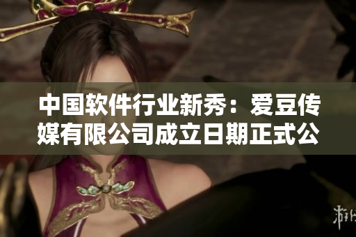 中国软件行业新秀：爱豆传媒有限公司成立日期正式公布！