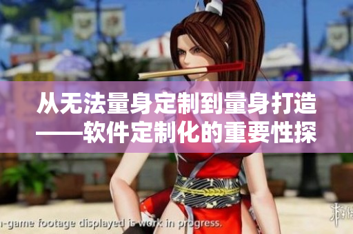 从无法量身定制到量身打造——软件定制化的重要性探析