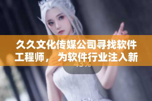 久久文化传媒公司寻找软件工程师， 为软件行业注入新血液！