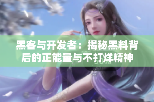 黑客与开发者:揭秘黑料背后的正能量与不打烊精神 黑客与开发者:揭秘黑料背后的正能量与不打烊精神