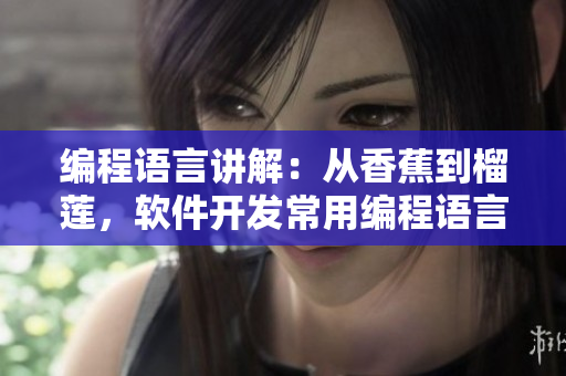 编程语言讲解：从香蕉到榴莲，软件开发常用编程语言解析