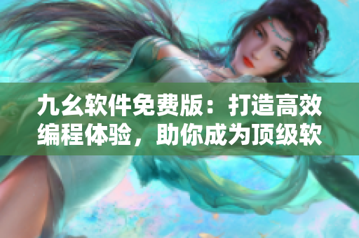 九幺软件免费版：打造高效编程体验，助你成为顶级软件开发者
