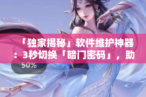 「独家揭秘」软件维护神器：3秒切换「暗门密码」，助力程序员快速入口连接
