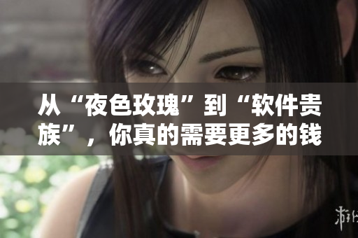 从“夜色玫瑰”到“软件贵族”，你真的需要更多的钱吗？
