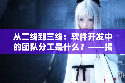 从二线到三线：软件开发中的团队分工是什么？——揭秘MV原理