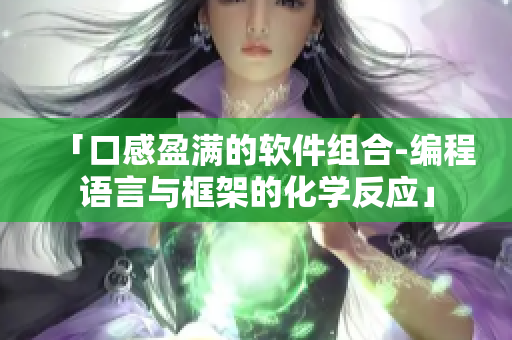 「口感盈满的软件组合-编程语言与框架的化学反应」