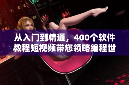从入门到精通，400个软件教程短视频带您领略编程世界