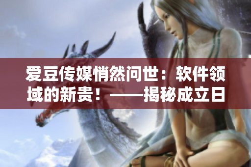 爱豆传媒悄然问世：软件领域的新贵！——揭秘成立日期