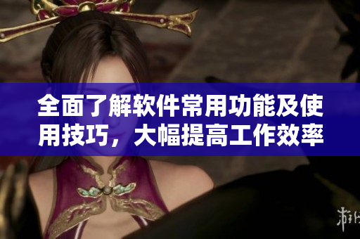 全面了解软件常用功能及使用技巧,大幅提高工作效率 全面了解软件常用功能及使用技巧,大幅提高工作效率