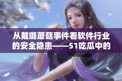 从戴璐蘑菇事件看软件行业的安全隐患——51吃瓜中的启示