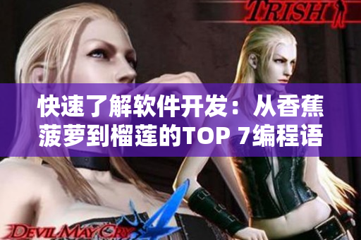 快速了解软件开发：从香蕉菠萝到榴莲的TOP 7编程语言及应用场景