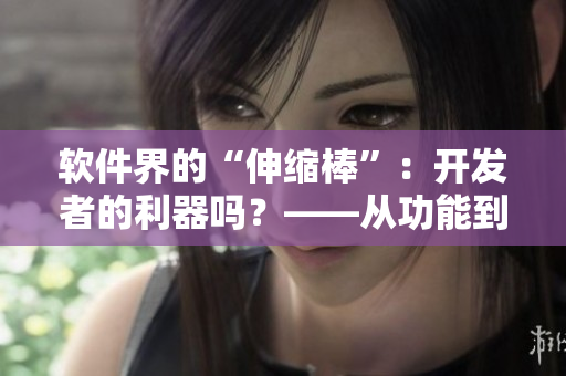 软件界的“伸缩棒”：开发者的利器吗？——从功能到应用的分析