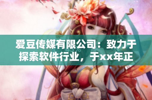 爱豆传媒有限公司：致力于探索软件行业，于xx年正式成立