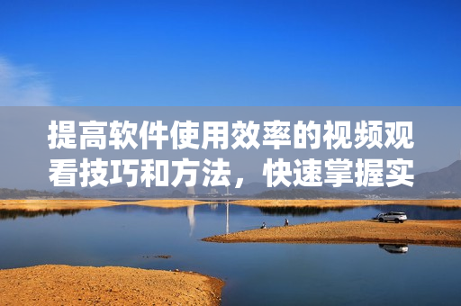 提高软件使用效率的视频观看技巧和方法，快速掌握实用技能！