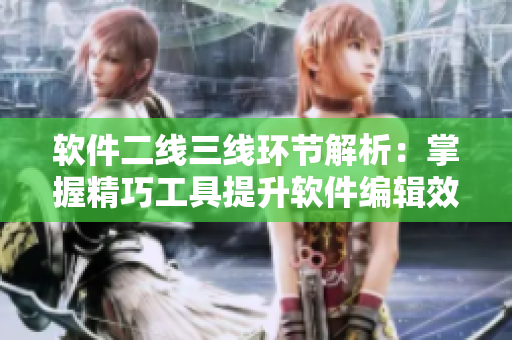 软件二线三线环节解析：掌握精巧工具提升软件编辑效率