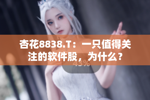 杏花8838.T：一只值得关注的软件股，为什么？