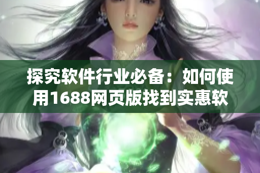 探究软件行业必备：如何使用1688网页版找到实惠软件资源？