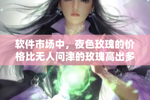 软件市场中，夜色玫瑰的价格比无人问津的玫瑰高出多少？