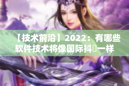 【技术前沿】2022：有哪些软件技术将像国际抖抈一样走向全球化？