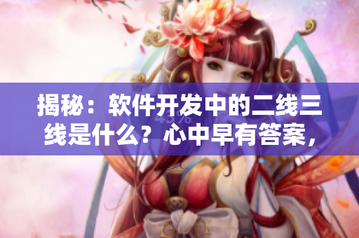 揭秘：软件开发中的二线三线是什么？心中早有答案，却不敢确定