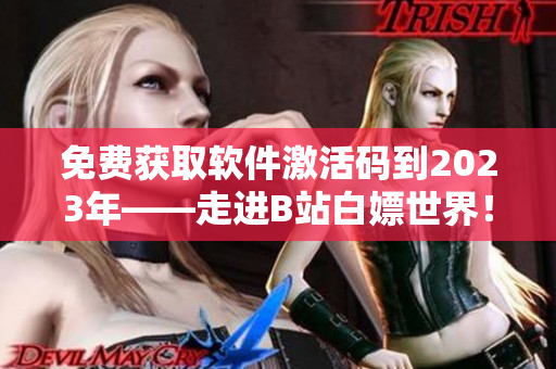 免费获取软件激活码到2023年——走进B站白嫖世界！