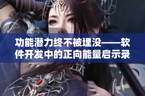 功能潜力终不被埋没——软件开发中的正向能量启示录