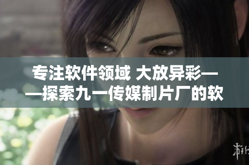 专注软件领域 大放异彩——探索九一传媒制片厂的软件制作水平
