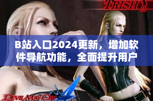 B站入口2024更新，增加软件导航功能，全面提升用户体验