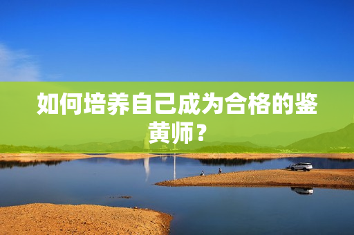如何培养自己成为合格的鉴黄师？