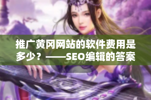 推广黄冈网站的软件费用是多少？——SEO编辑的答案