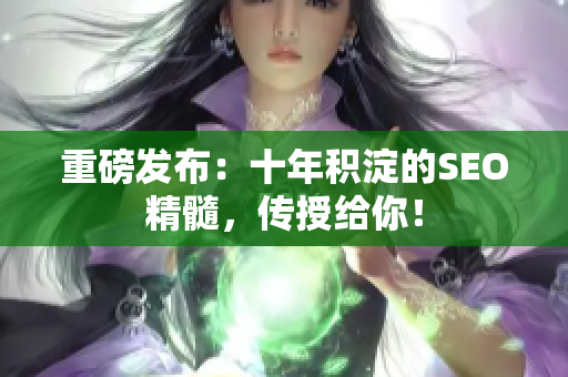 重磅发布：十年积淀的SEO精髓，传授给你！