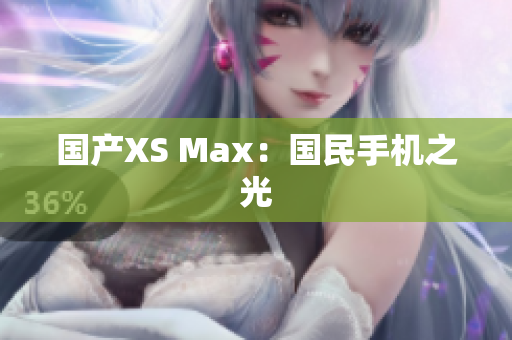国产XS Max：国民手机之光