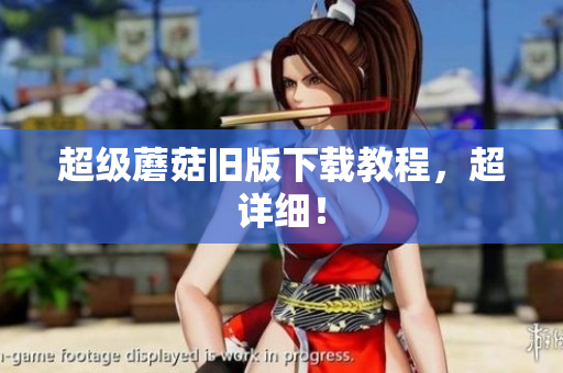 超级蘑菇旧版下载教程，超详细！