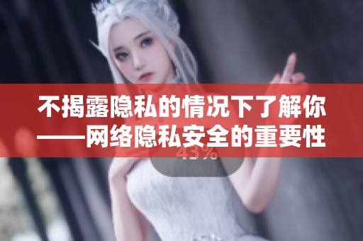 不揭露隐私的情况下了解你——网络隐私安全的重要性