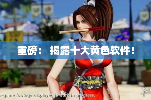 重磅： 揭露十大黄色软件！