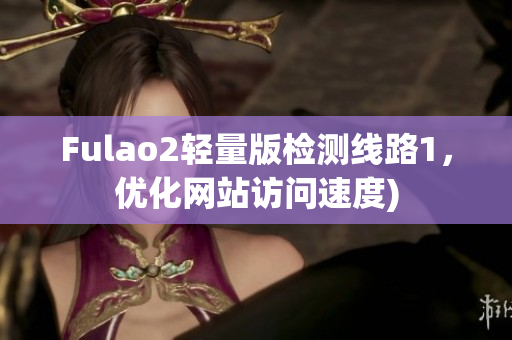 Fulao2轻量版检测线路1，优化网站访问速度)